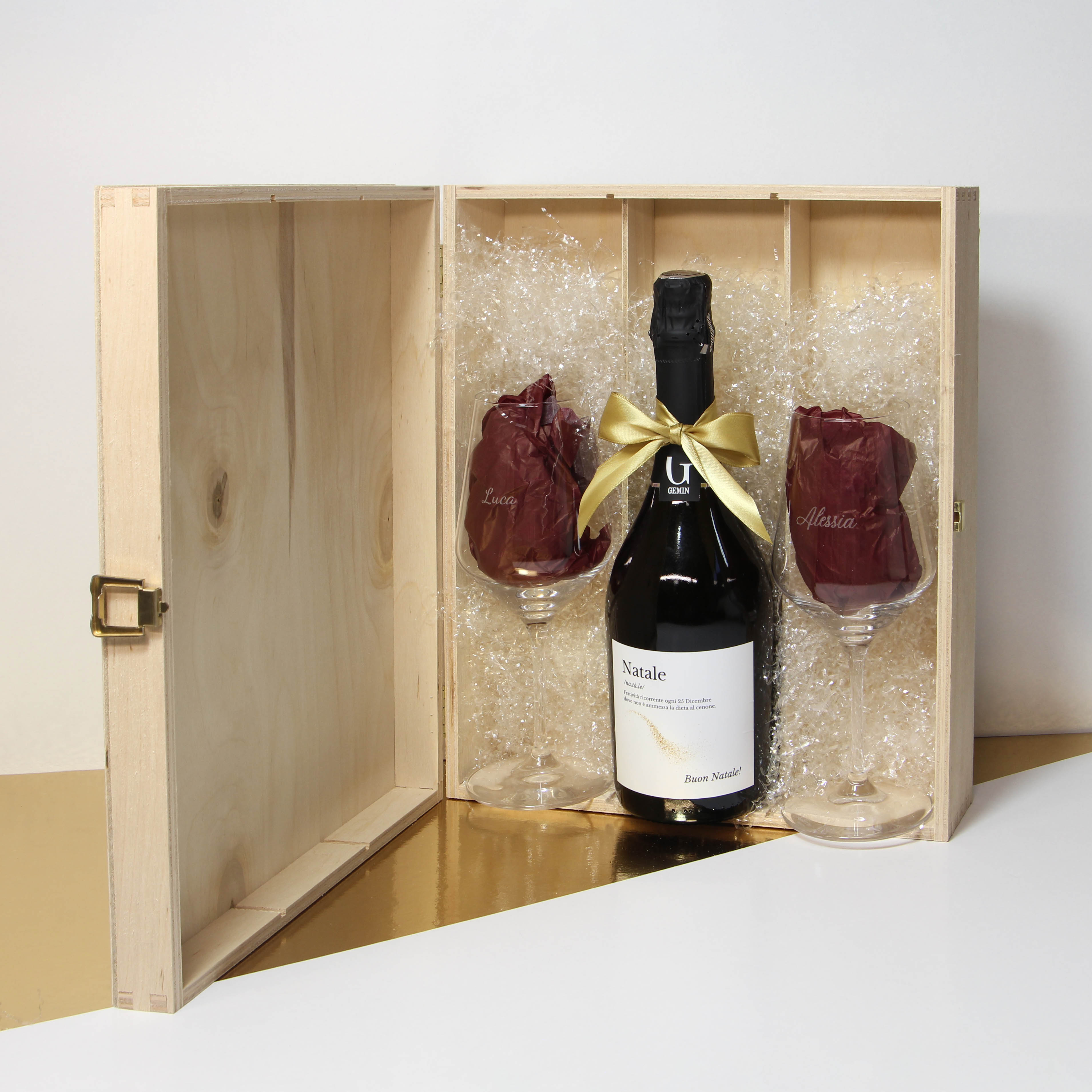 Confezione regalo bollicina personalizzata 